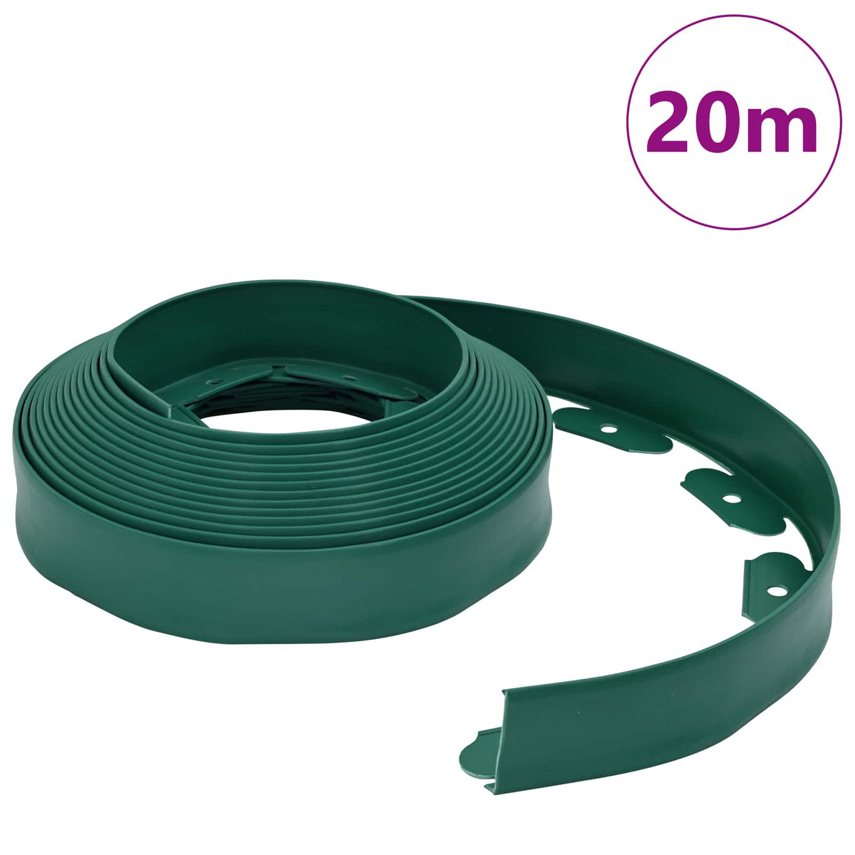Rubnjaci za travnjak Zelena 2000 x 4 x 5 cm Plastika