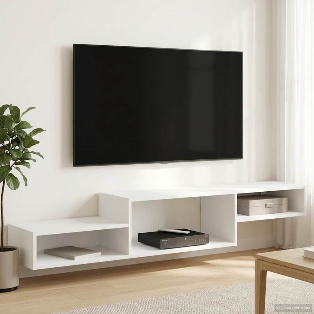 TV ormar za montažu na zid Zidna montaža Bijela