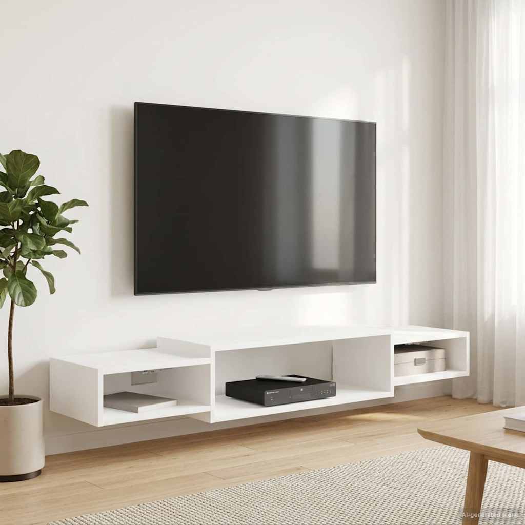 TV ormar za montažu na zid Zidna montaža Bijela