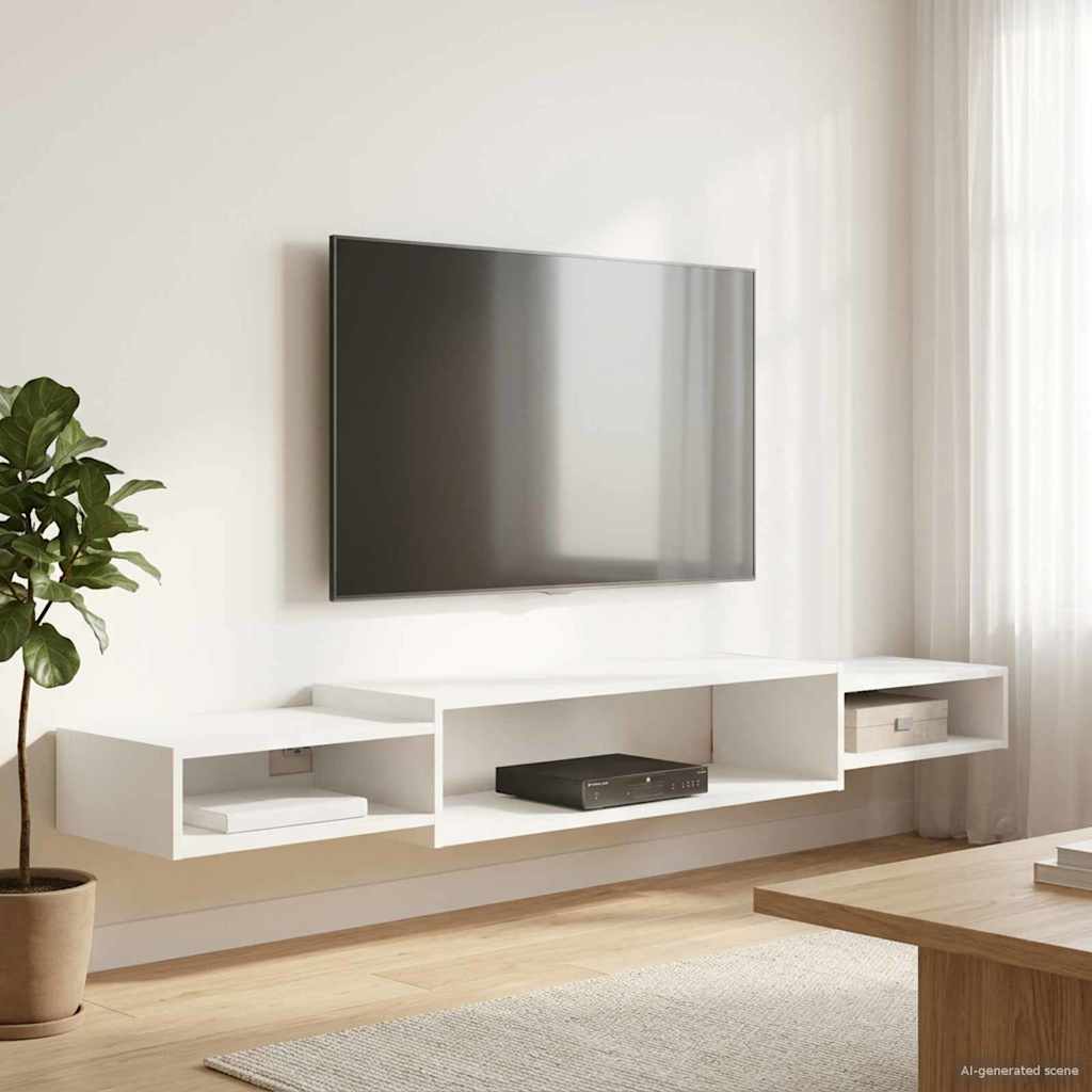 TV ormar za montažu na zid Zidna montaža Bijela