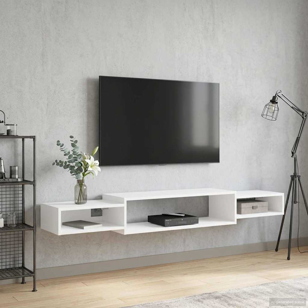 TV ormar za montažu na zid Zidna montaža Bijela