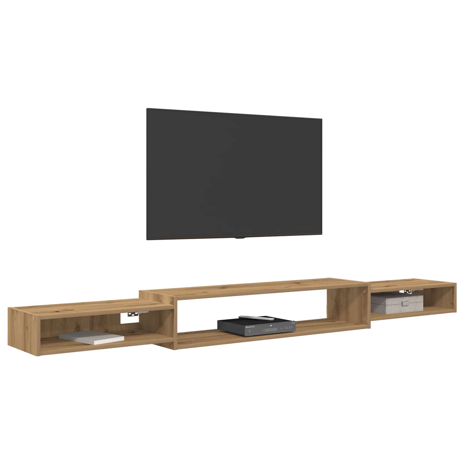 TV ormar za montažu na zid Zidna montaža Hrast artisan