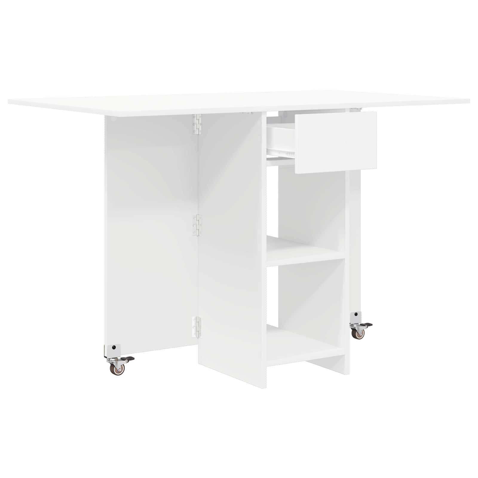 Blagovaonski stol 115 x 70 x 75 cm Konstruirano drvo Bijela