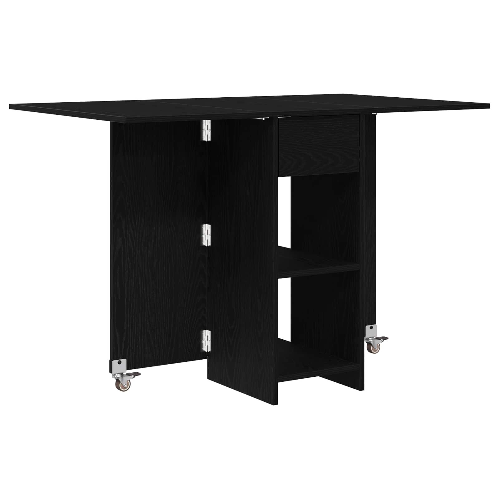 Blagovaonski stol 115 x 70 x 75 cm Konstruirano drvo Crni hrast