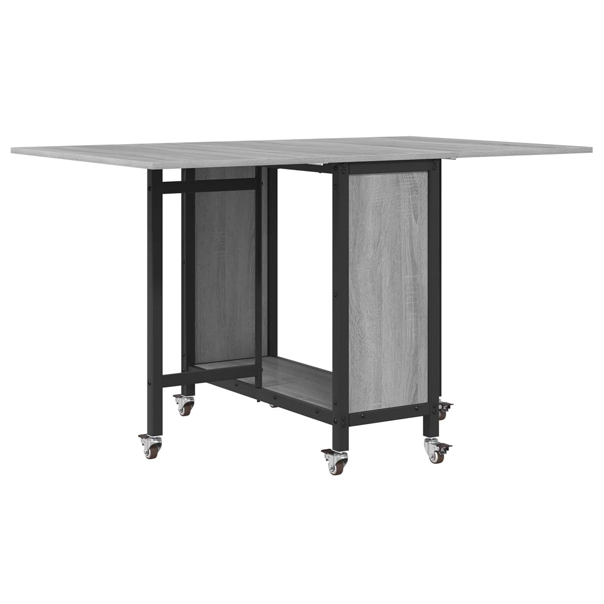 Sklopivi blagovaonski stol s kotačićima 130 x 80 x 76,5 cm