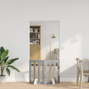 Preklopna ogradica za kućne ljubimce 2 pcs Sivi Sonoma