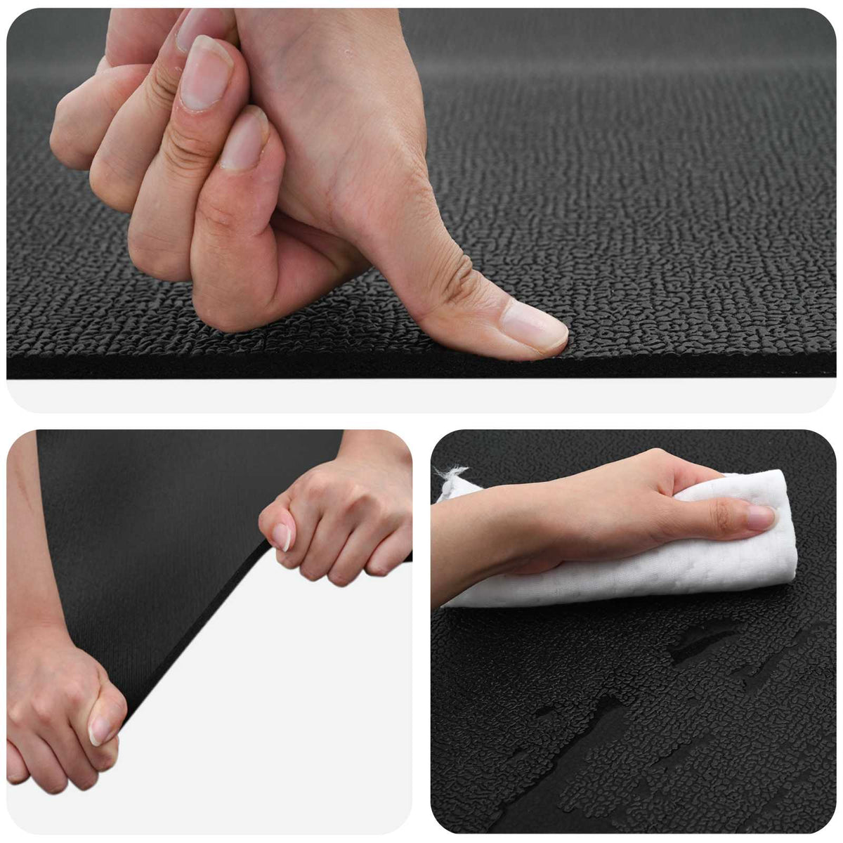 Sportska zaštita Mat Crna 213 x 152 x 0,6 cm PVC visoke gustoće