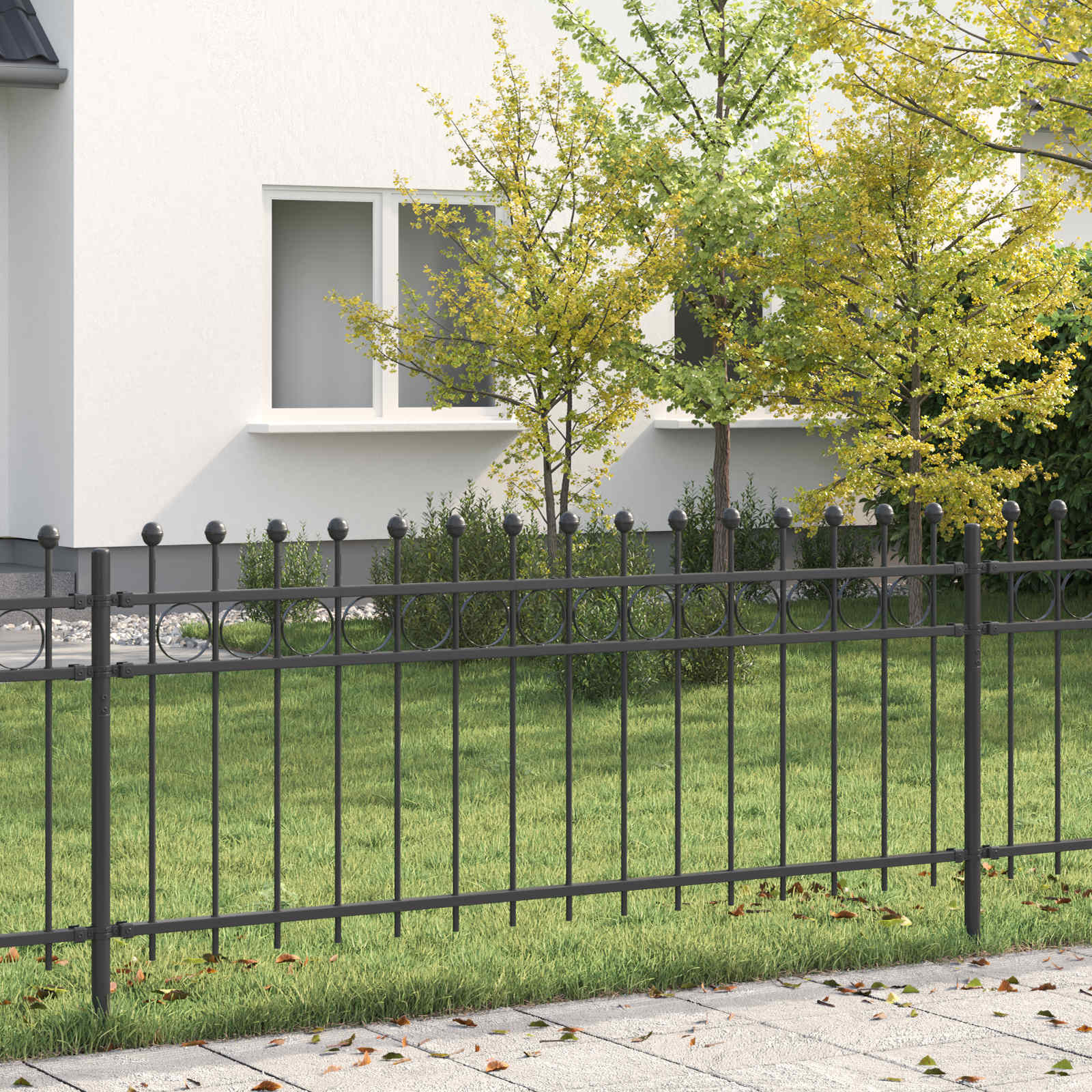 Ograda u obliku prstena TILBURG Crna