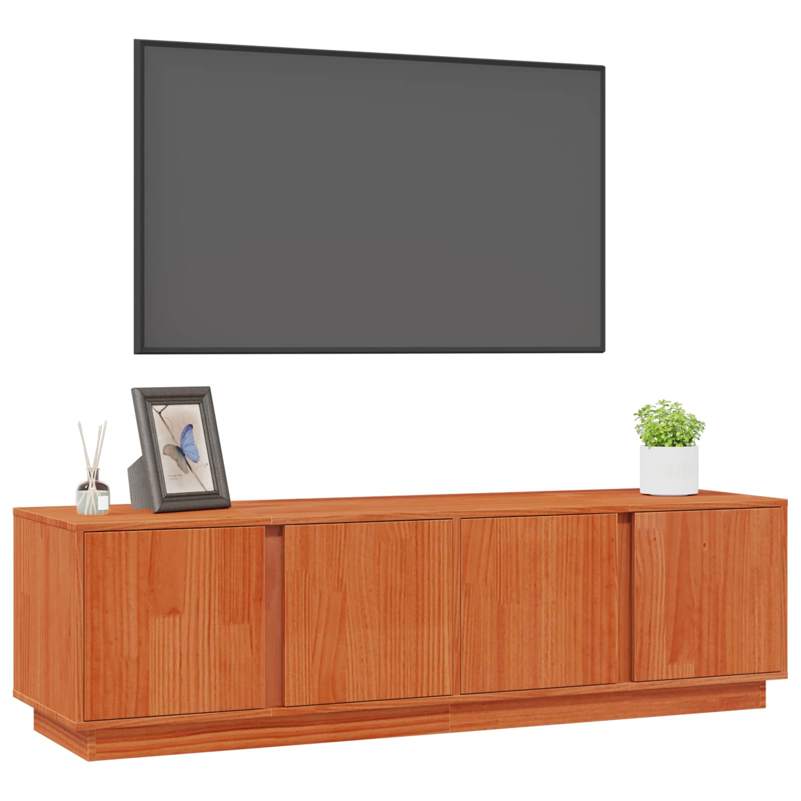 TV ormar Vosak Smeđa 140 x 40 x 40 cm Masivna borovina