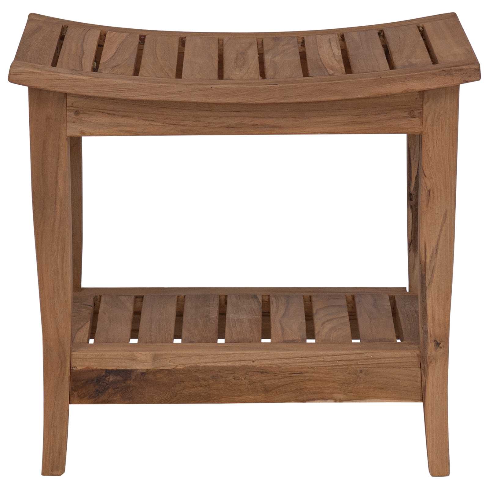 Stolić za kupatilo Prirodna 50 x 35 x 45 cm Čvrsto teak drvo