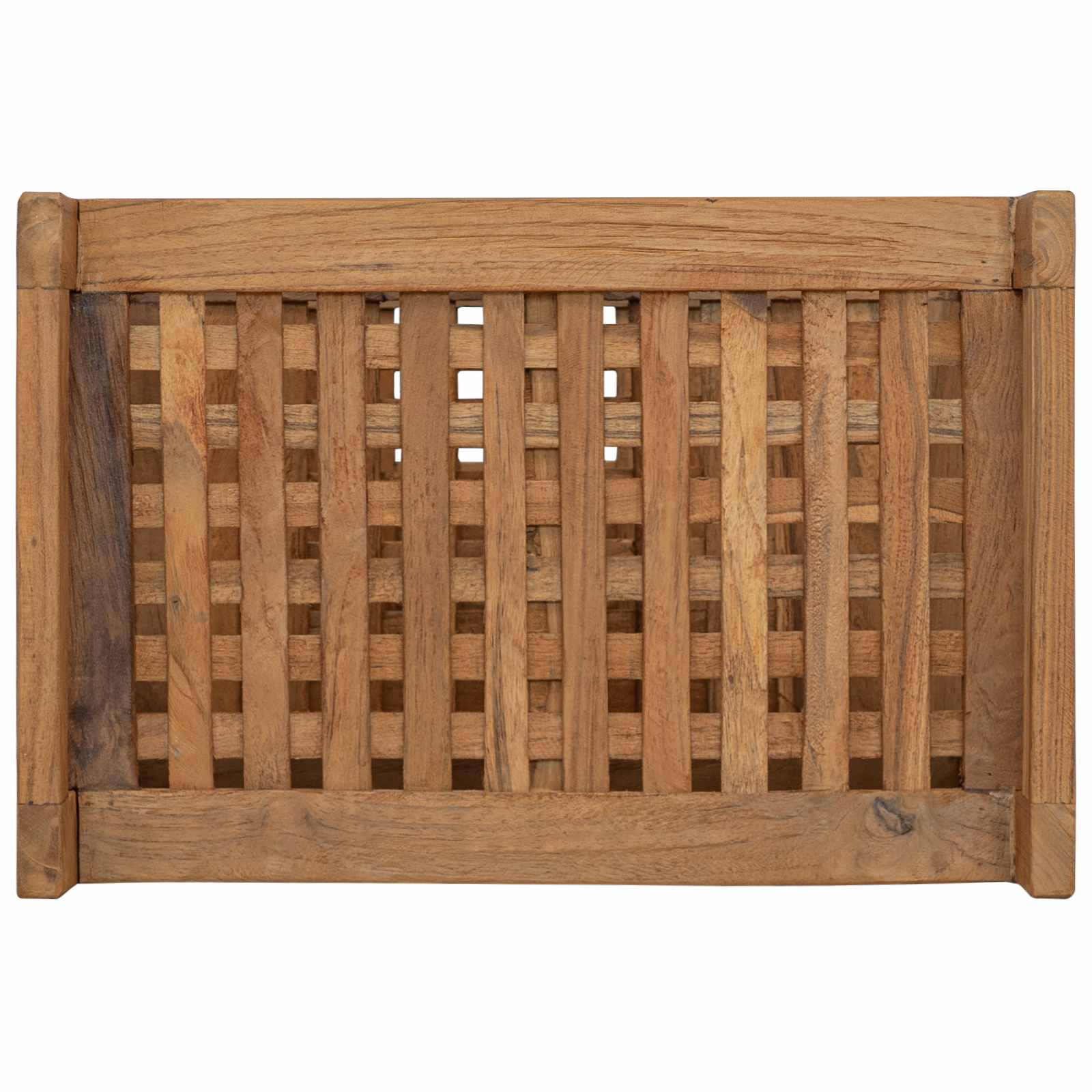 Polica za kupaonicu Prirodna 45 x 30 x 71 cm Čvrsto teak drvo