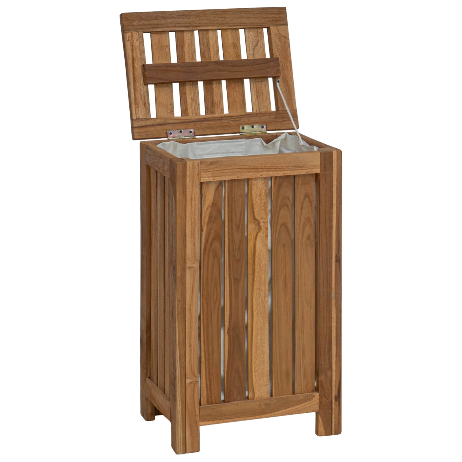 Košarica za rublje Prirodna Čvrsto teak drvo