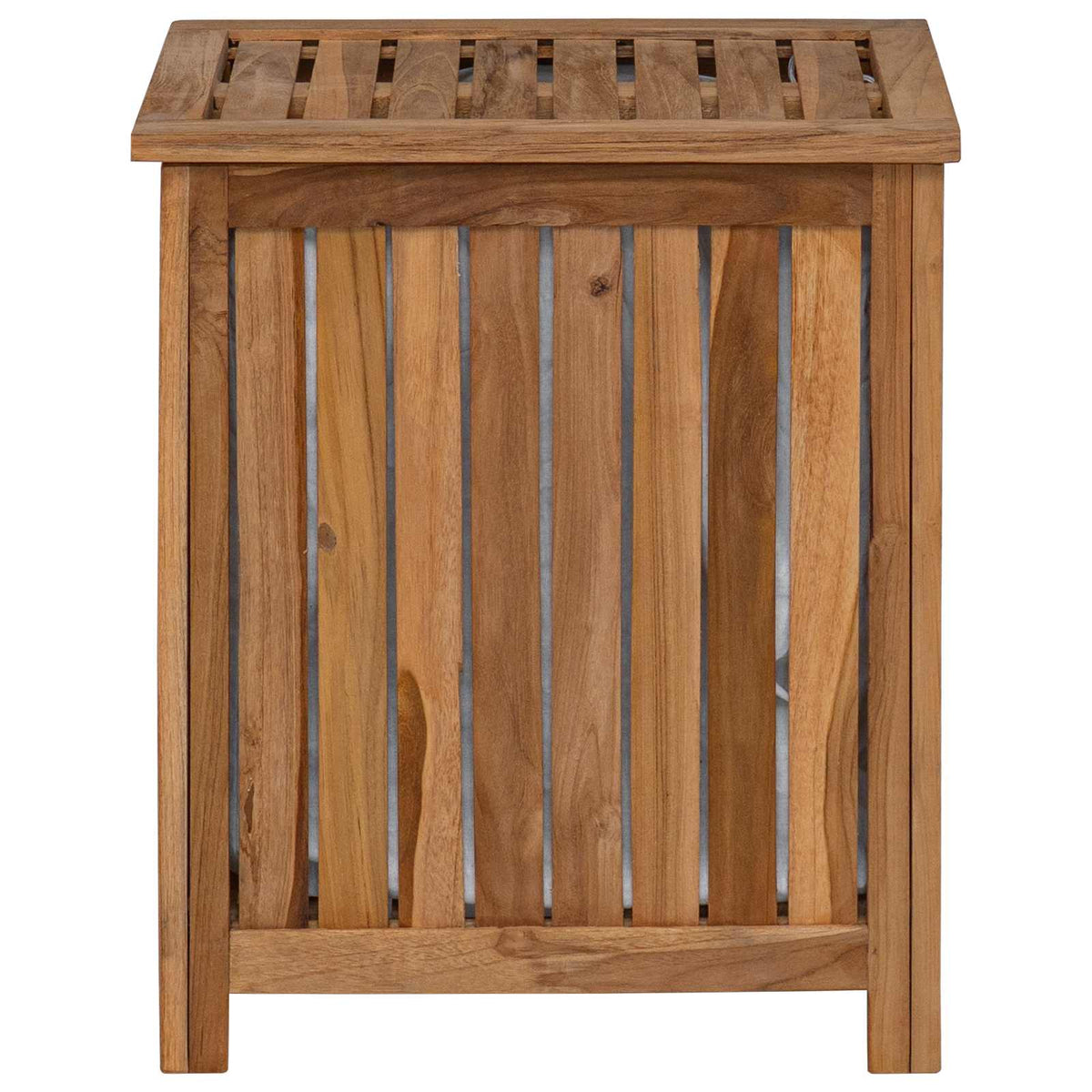 Košarica za rublje Prirodna Čvrsto teak drvo