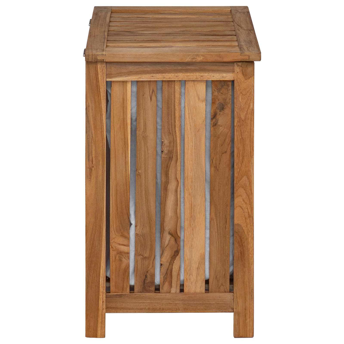 Košarica za rublje Prirodna Čvrsto teak drvo