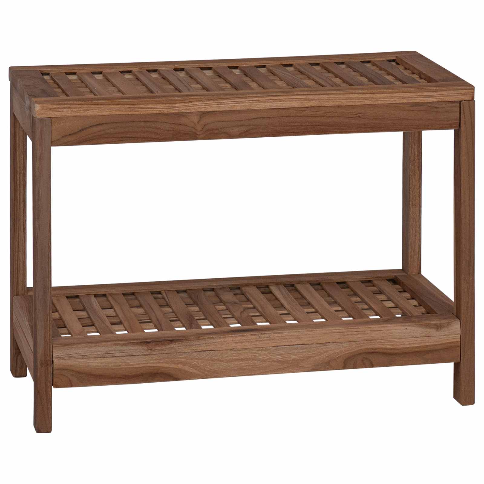 Stolić za kupatilo Prirodna 60 x 30 x 45 cm Čvrsto teak drvo