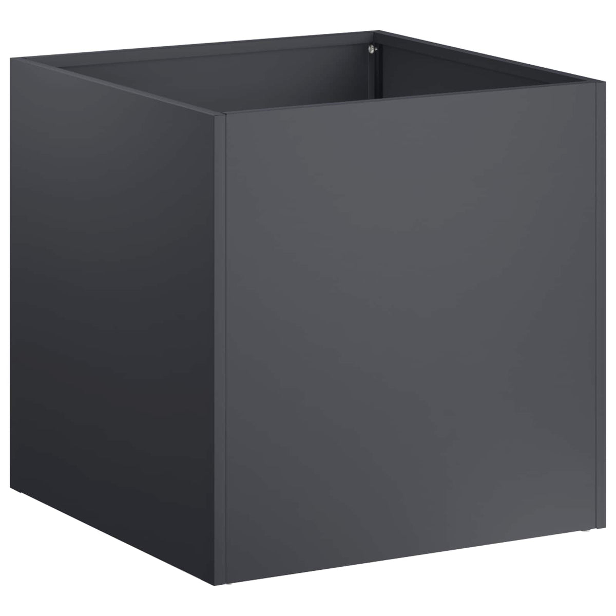Vrtna saksija 2 kom. Antracit 20 x 20 x 20 cm Čelična vrata