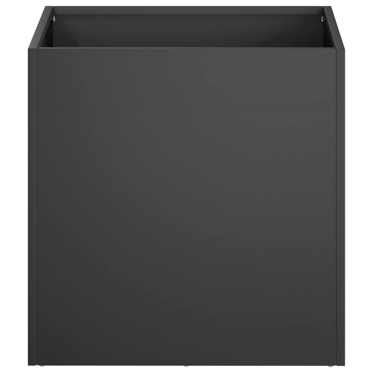 Vrtna saksija Crna 45 x 45 x 45 cm Čelična vrata