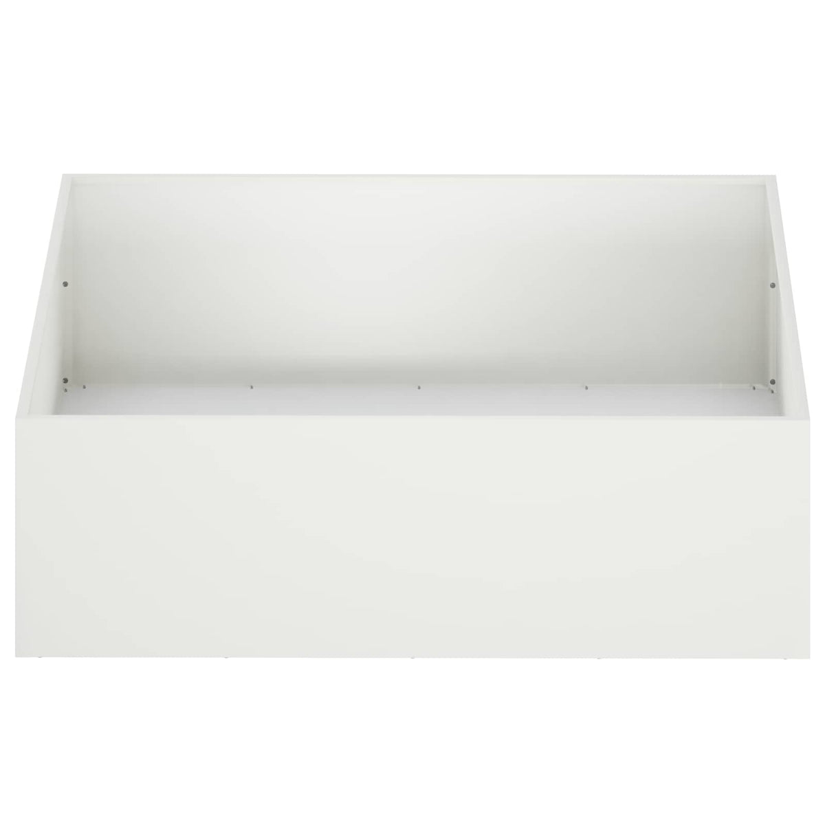 Vrtna saksija Bijela 80 x 80 x 30 cm Čelična vrata