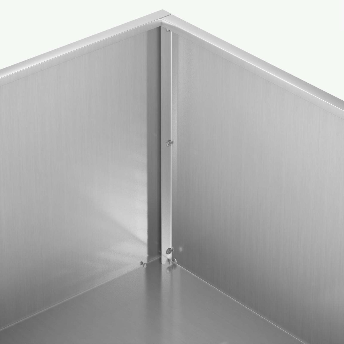 Vrtna saksija Srebrna 80 x 80 x 30 cm Pocinčani čelik