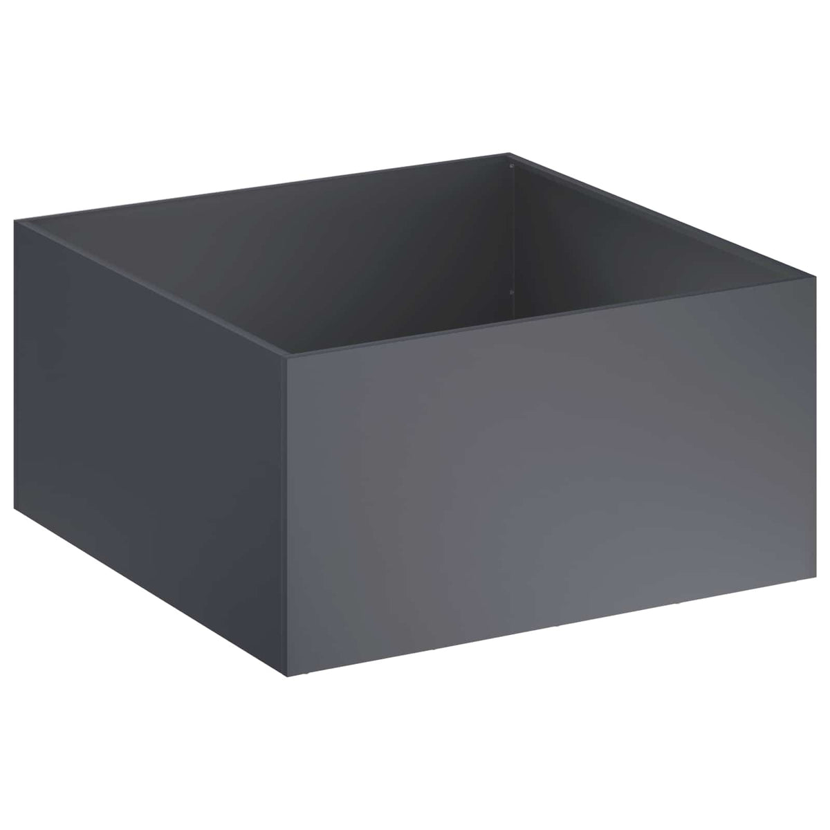 Vrtna saksija Antracit 80 x 80 x 40 cm Čelična vrata