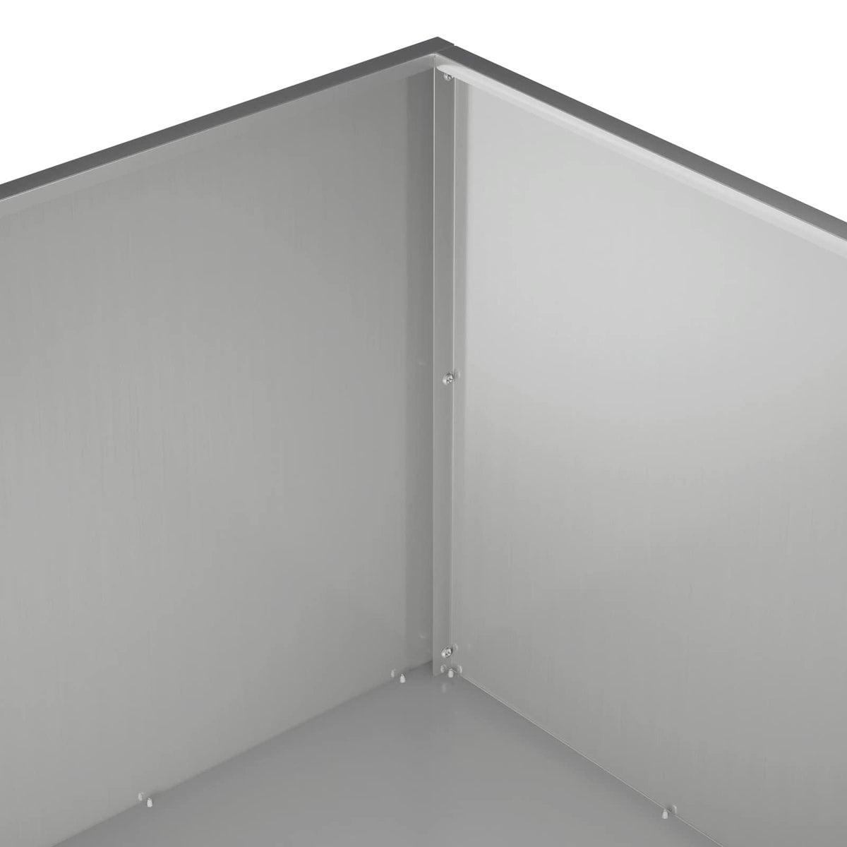 Vrtna saksija 2 kom. Srebrna 80 x 80 x 40 cm Pocinčani čelik