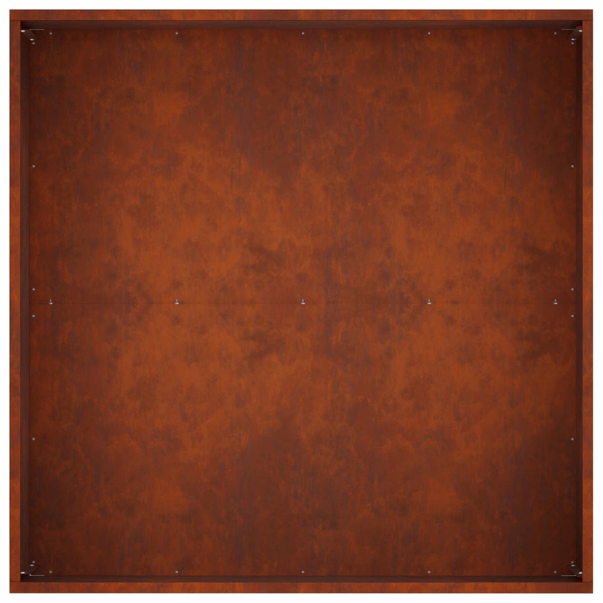 Vrtna saksija Rđa 80 x 80 x 40 cm Otporni čelik