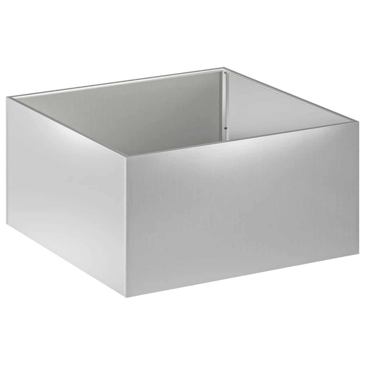 Vrtna saksija Srebrna 100 x 100 x 40 cm Pocinčani čelik