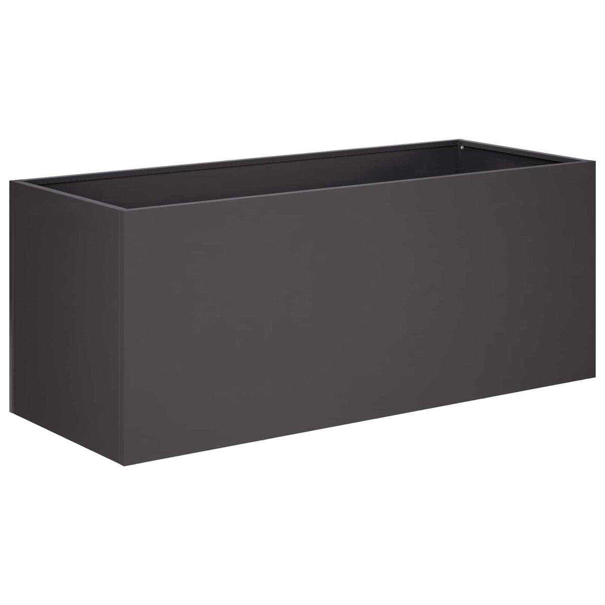 Vrtna saksija Crna 80 x 40 x 40 cm Čelična vrata