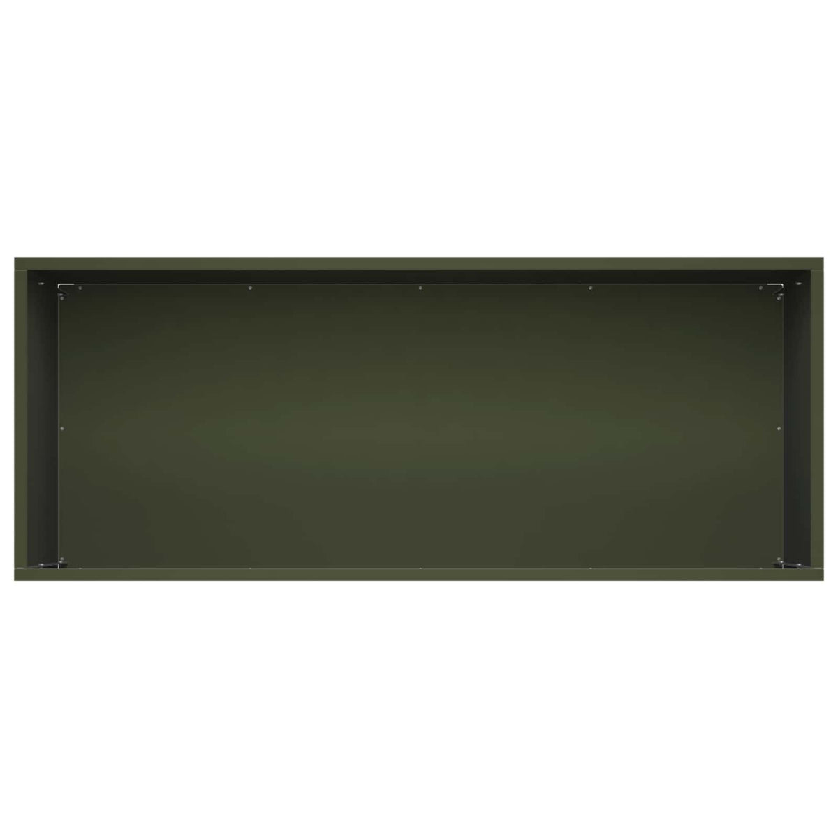 Vrtna saksija Maslinastozelena 80 x 40 x 40 cm Čelična vrata