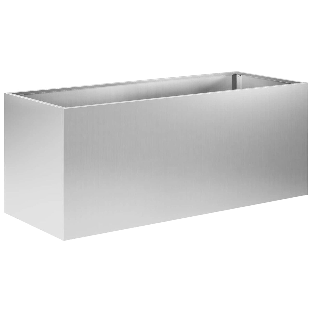 Vrtna saksija Srebrna 80 x 40 x 40 cm Pocinčani čelik