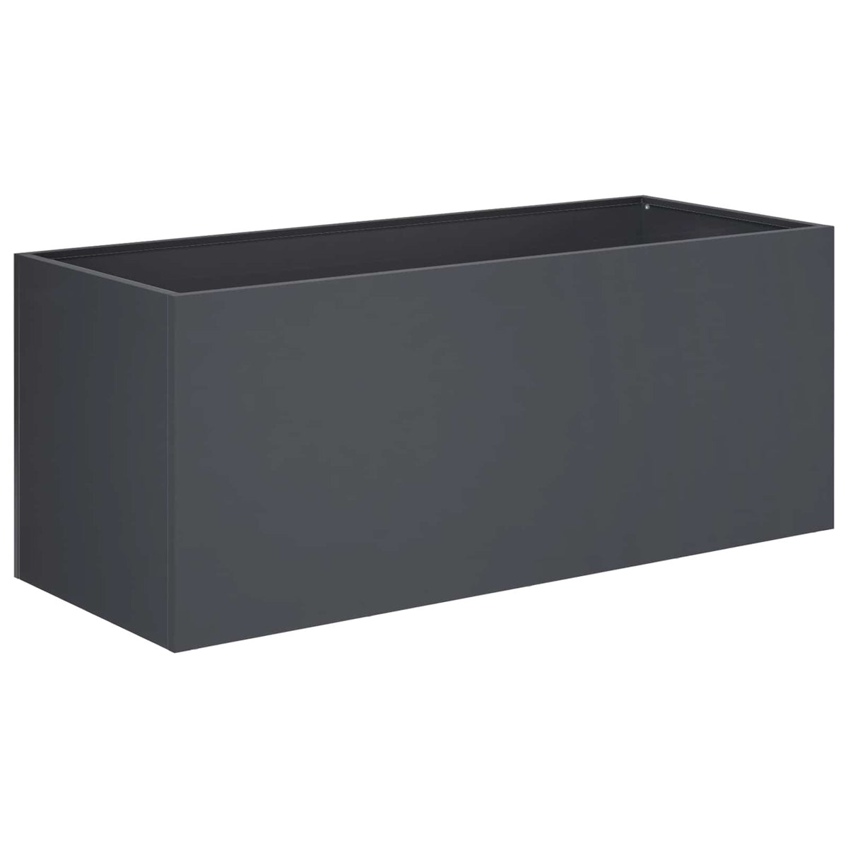 Vrtna saksija Antracit 100 x 40 x 40 cm Čelična vrata