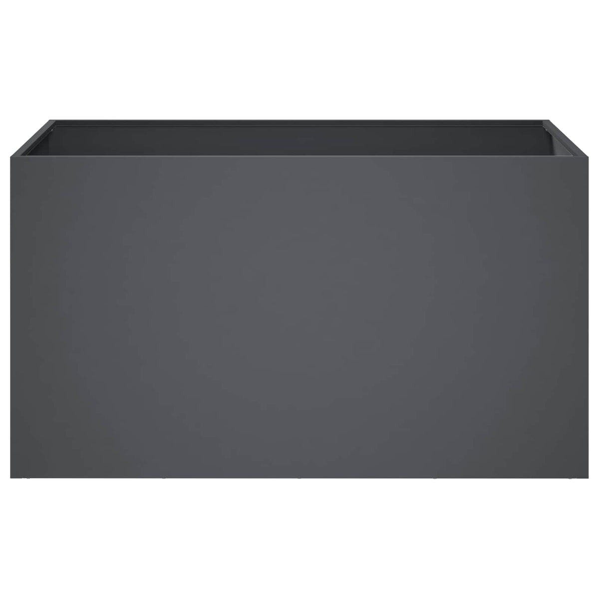 Vrtna saksija Antracit 80 x 50 x 50 cm Čelična vrata