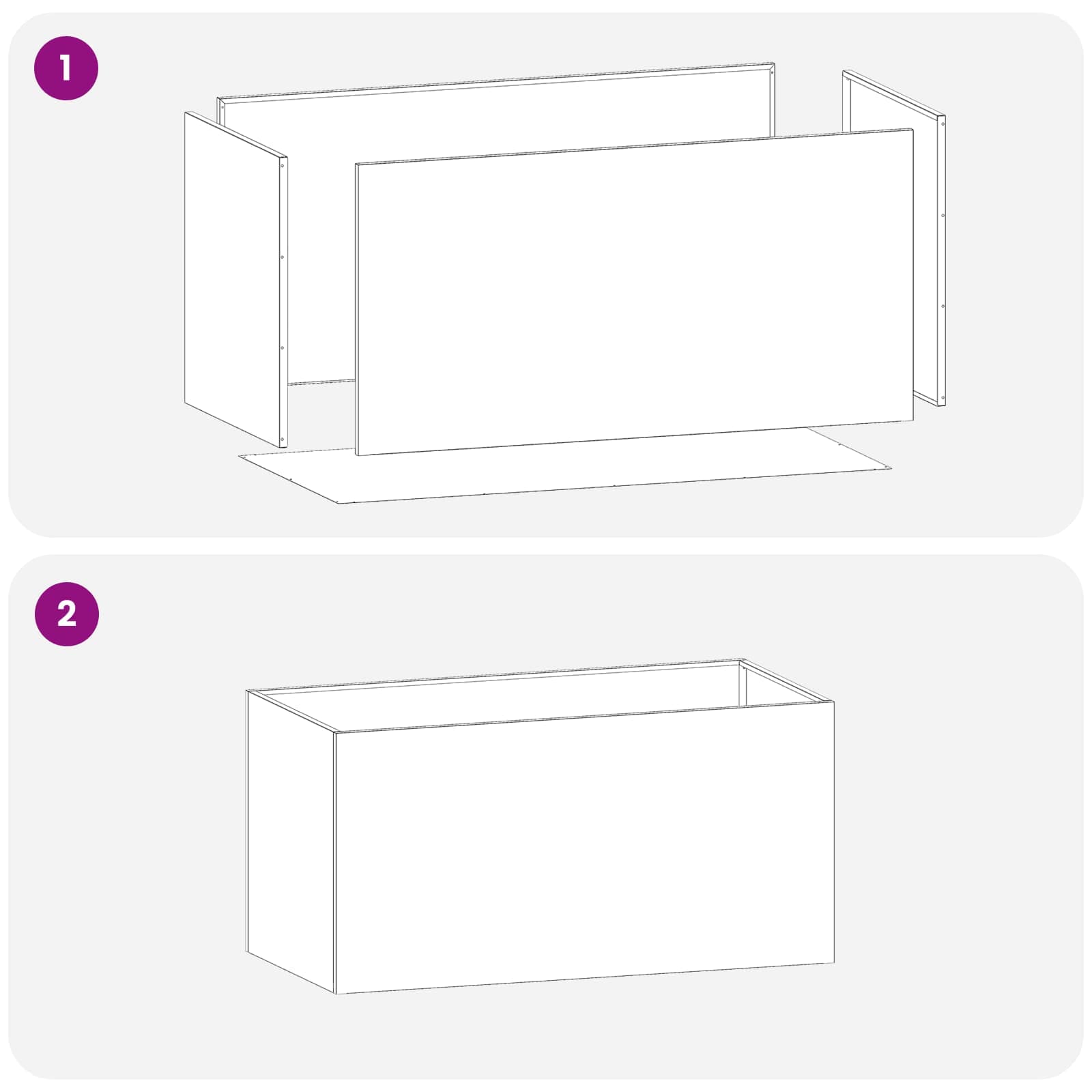 Vrtna saksija Rđa 80 x 50 x 50 cm Otporni čelik