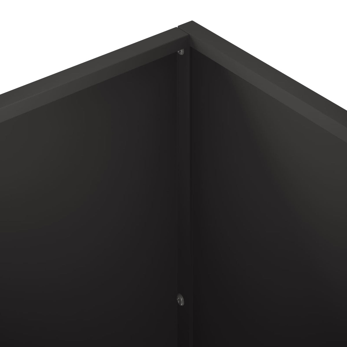 Vrtna saksija Crna 100 x 50 x 50 cm Čelična vrata