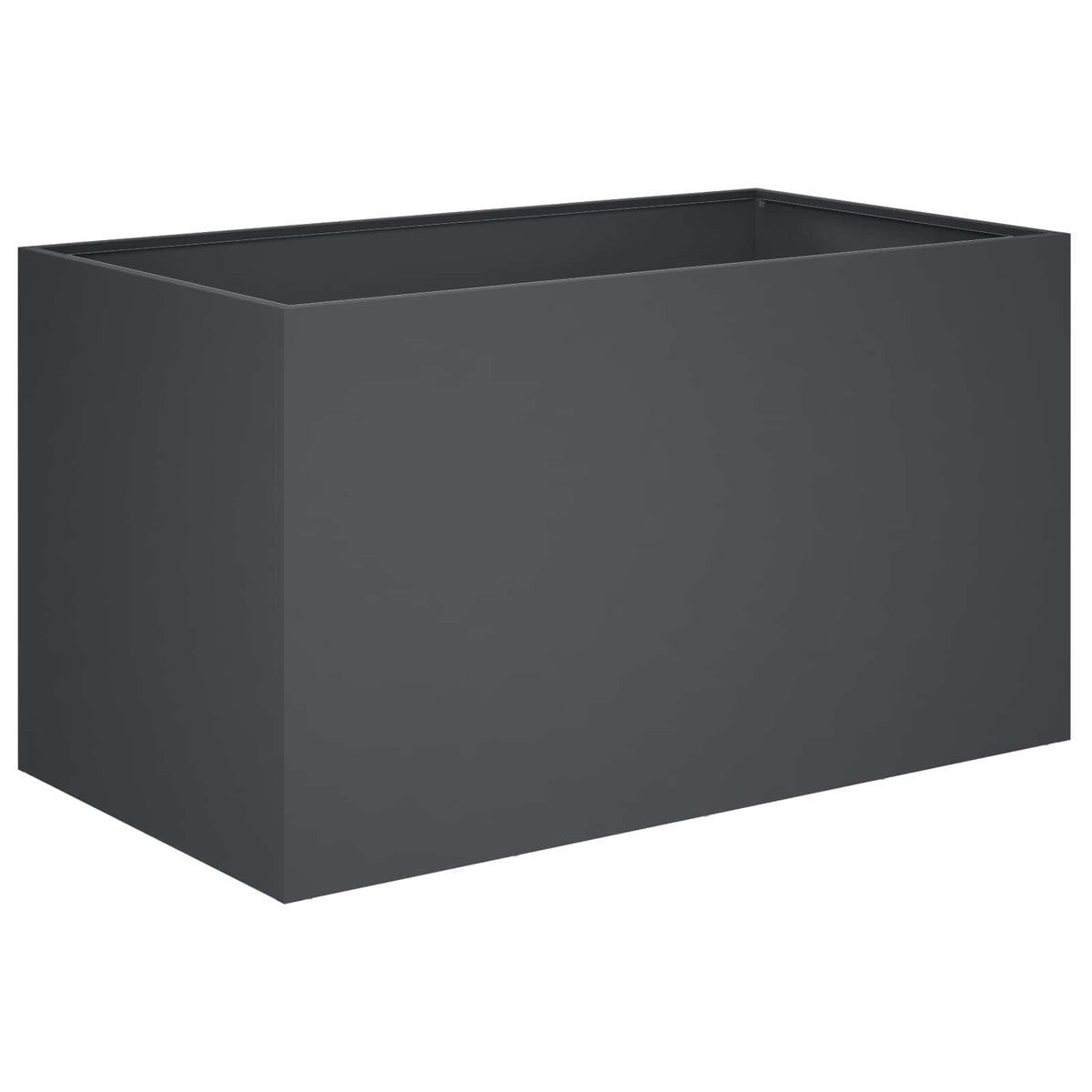 Vrtna saksija Antracit 100 x 50 x 50 cm Čelična vrata