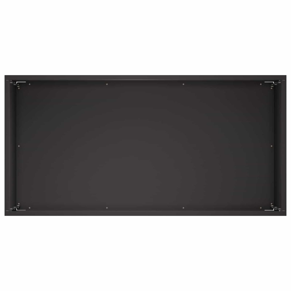 Vrtna saksija Crna 60 x 30 x 40 cm Čelična vrata