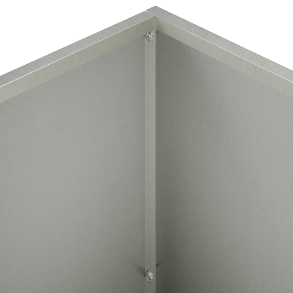 Vrtna saksija Srebrna 60 x 30 x 50 cm Nehrđajući čelik