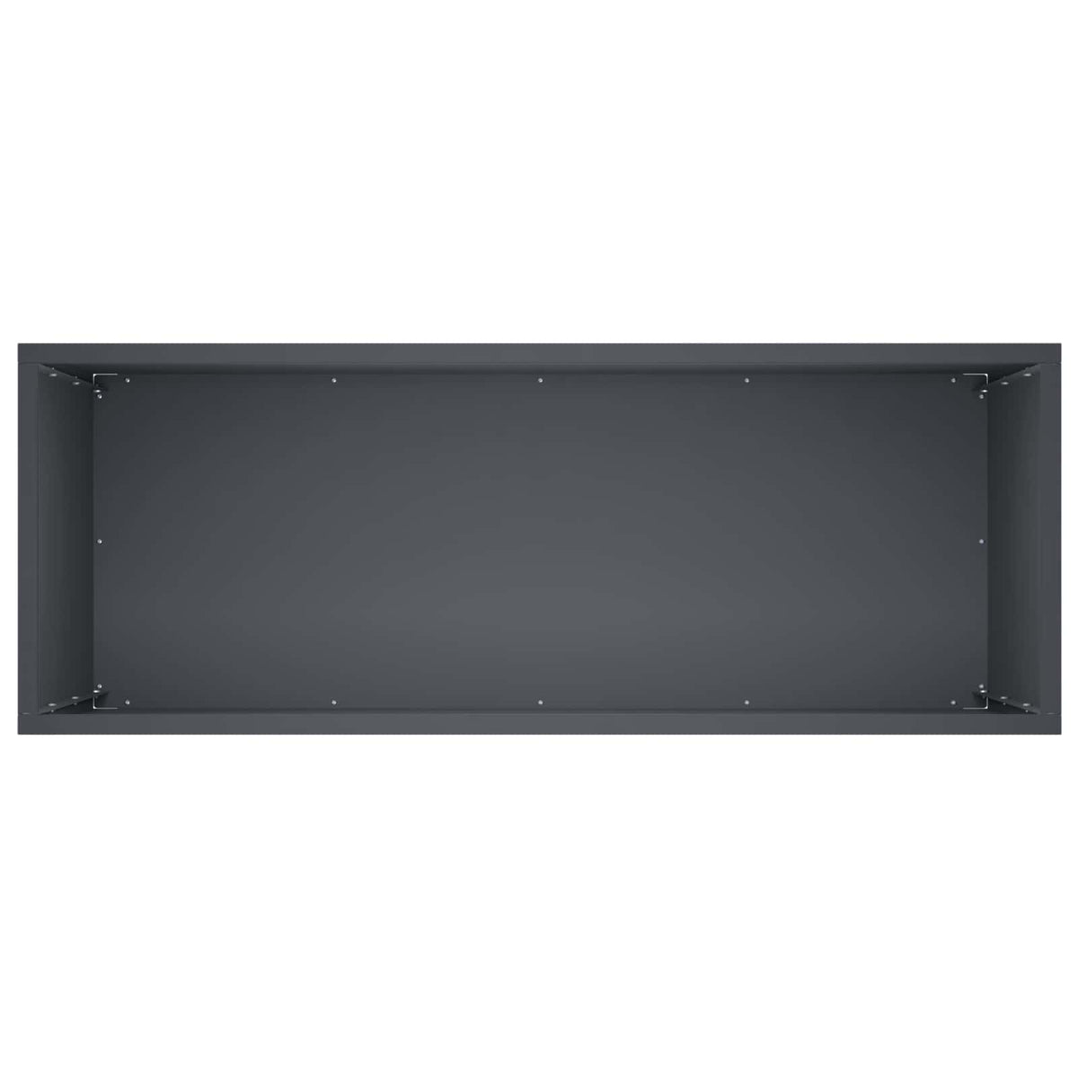 Vrtna saksija Antracit 80 x 30 x 50 cm Čelična vrata