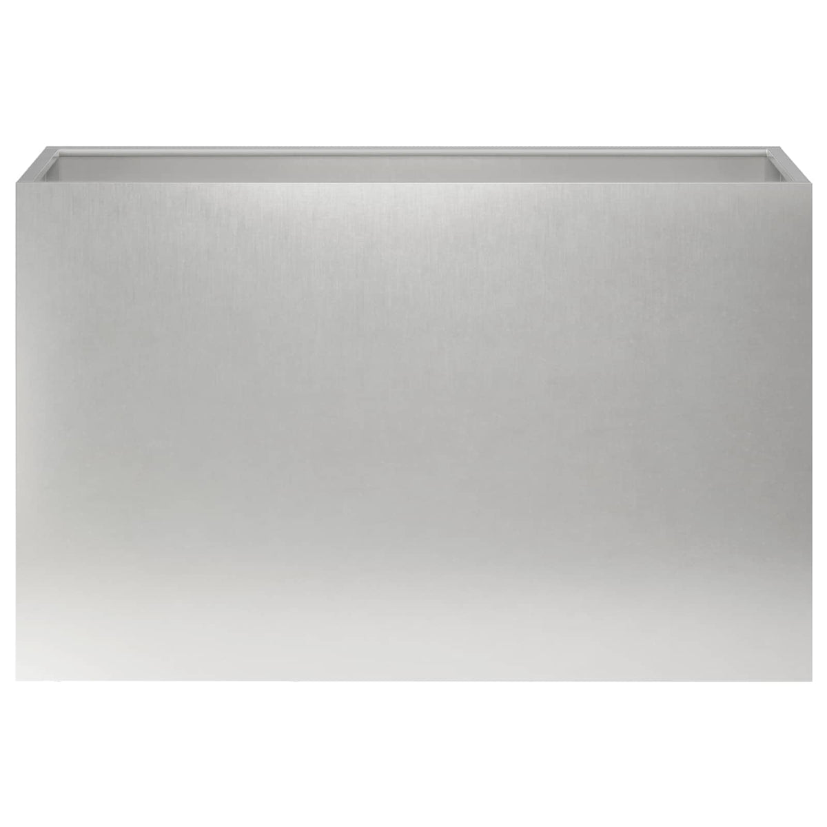Vrtna saksija Srebrna 80 x 30 x 50 cm Nehrđajući čelik