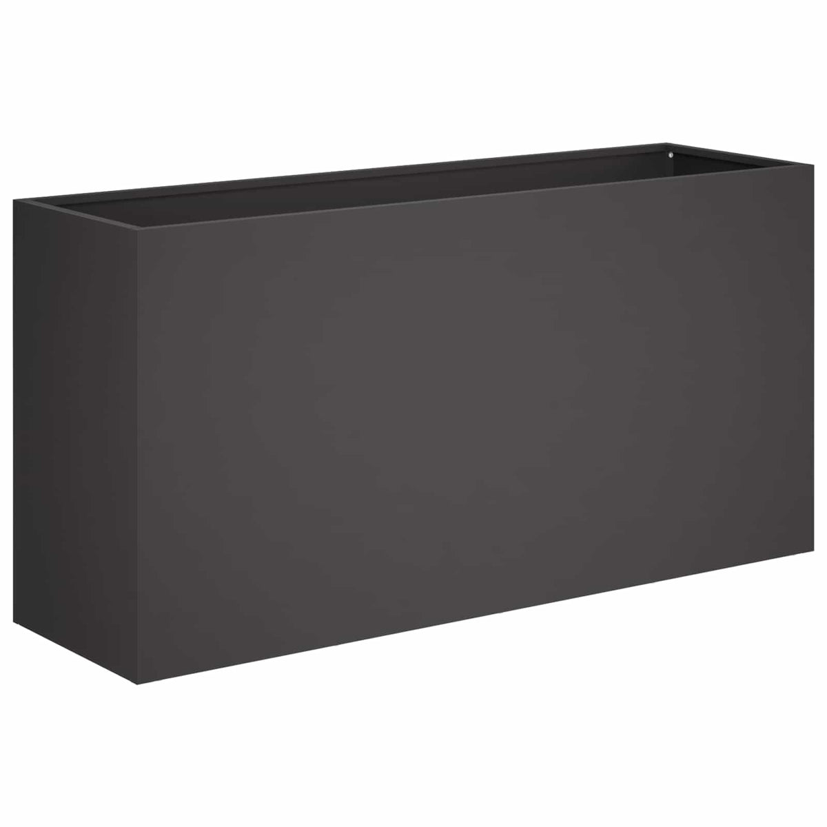 Vrtna saksija Crna 100 x 30 x 50 cm Čelična vrata