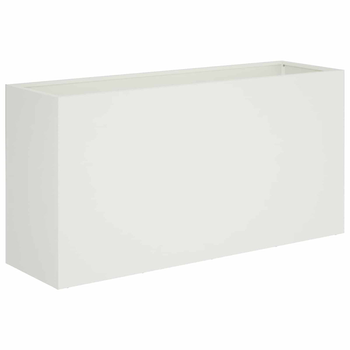 Vrtna saksija 2 kom. Bijela 100 x 30 x 50 cm Čelična vrata