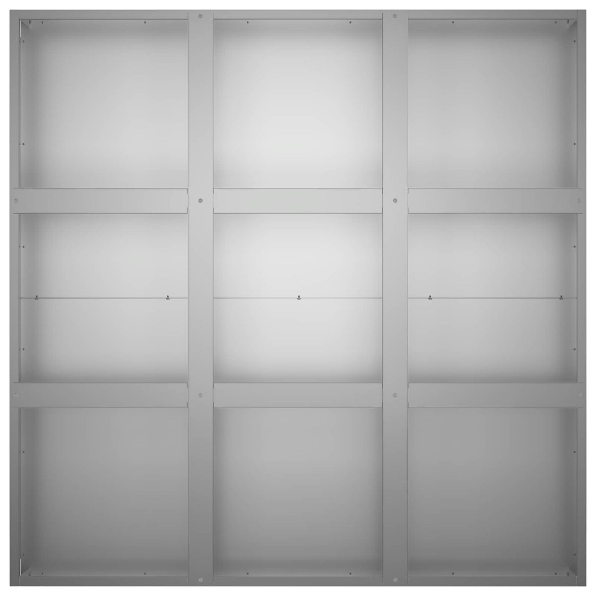 Vrtna saksija Srebrna 100 x 100 x 20 cm Pocinčani čelik