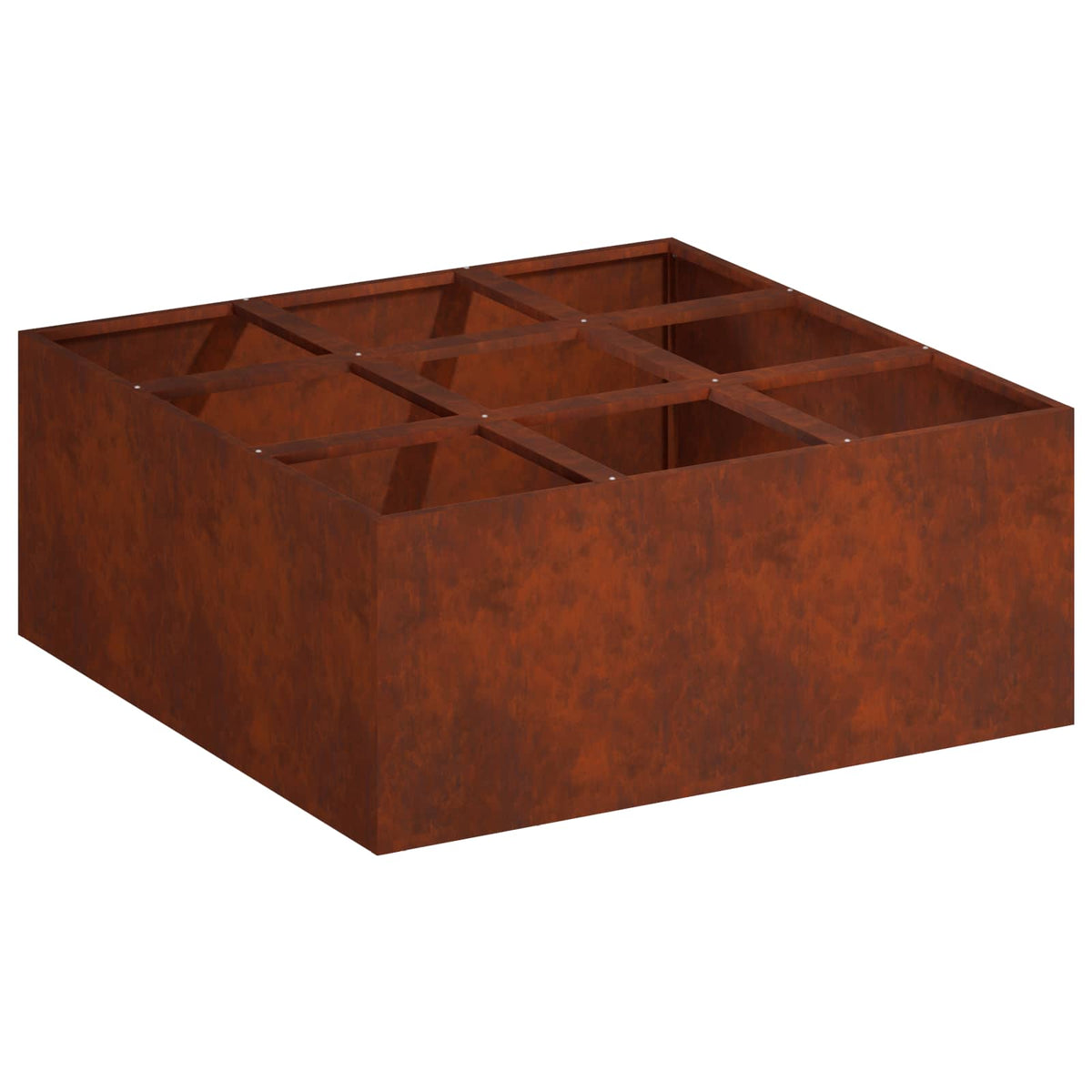 Vrtna saksija Rđa 100 x 100 x 20 cm Otporni čelik