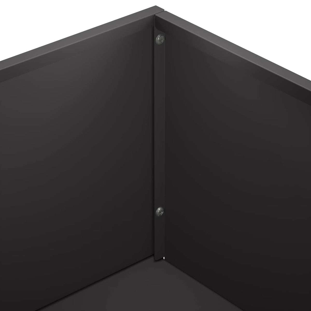 Vrtna saksija Crna 50 x 30 x 75 cm Čelična vrata
