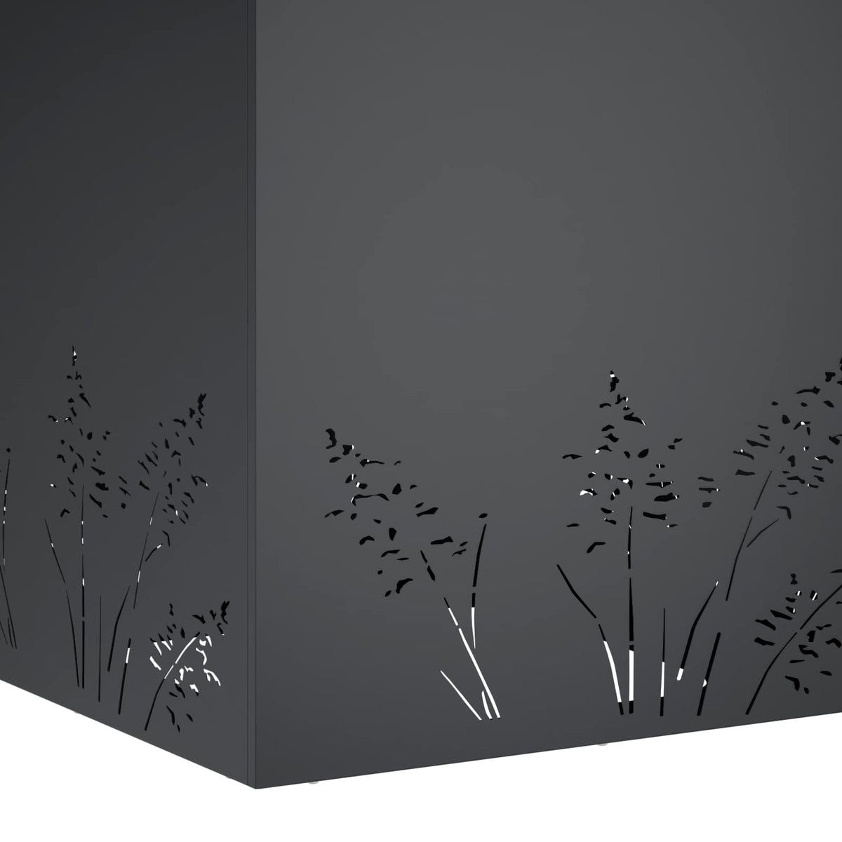 Vrtna saksija Antracit 50 x 50 x 49 cm Čelična vrata