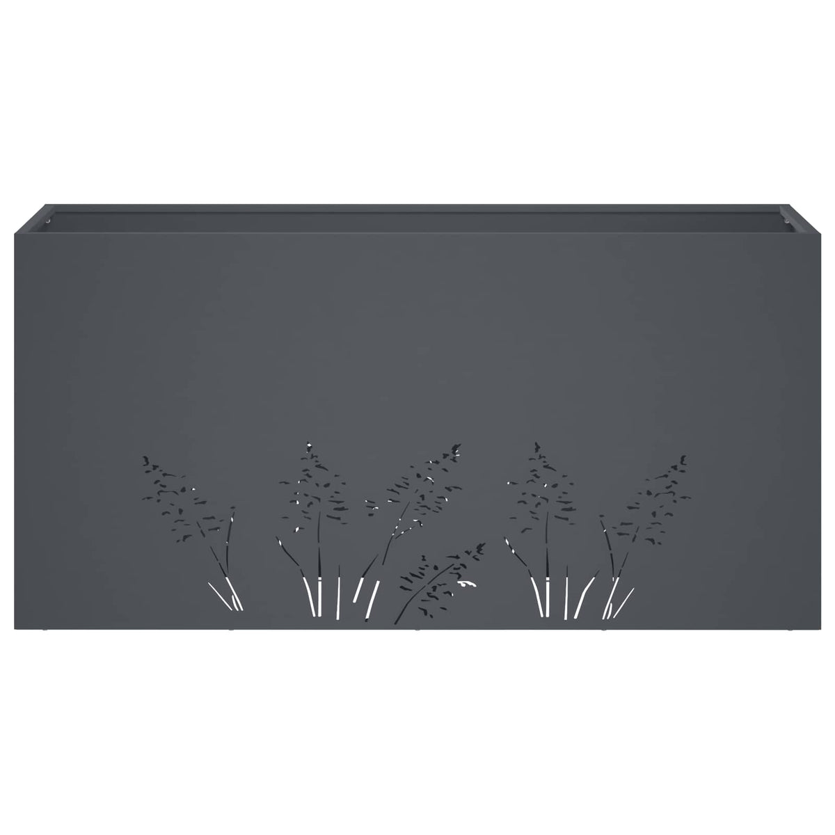 Vrtna saksija Antracit 100 x 20 x 49 cm Čelična vrata