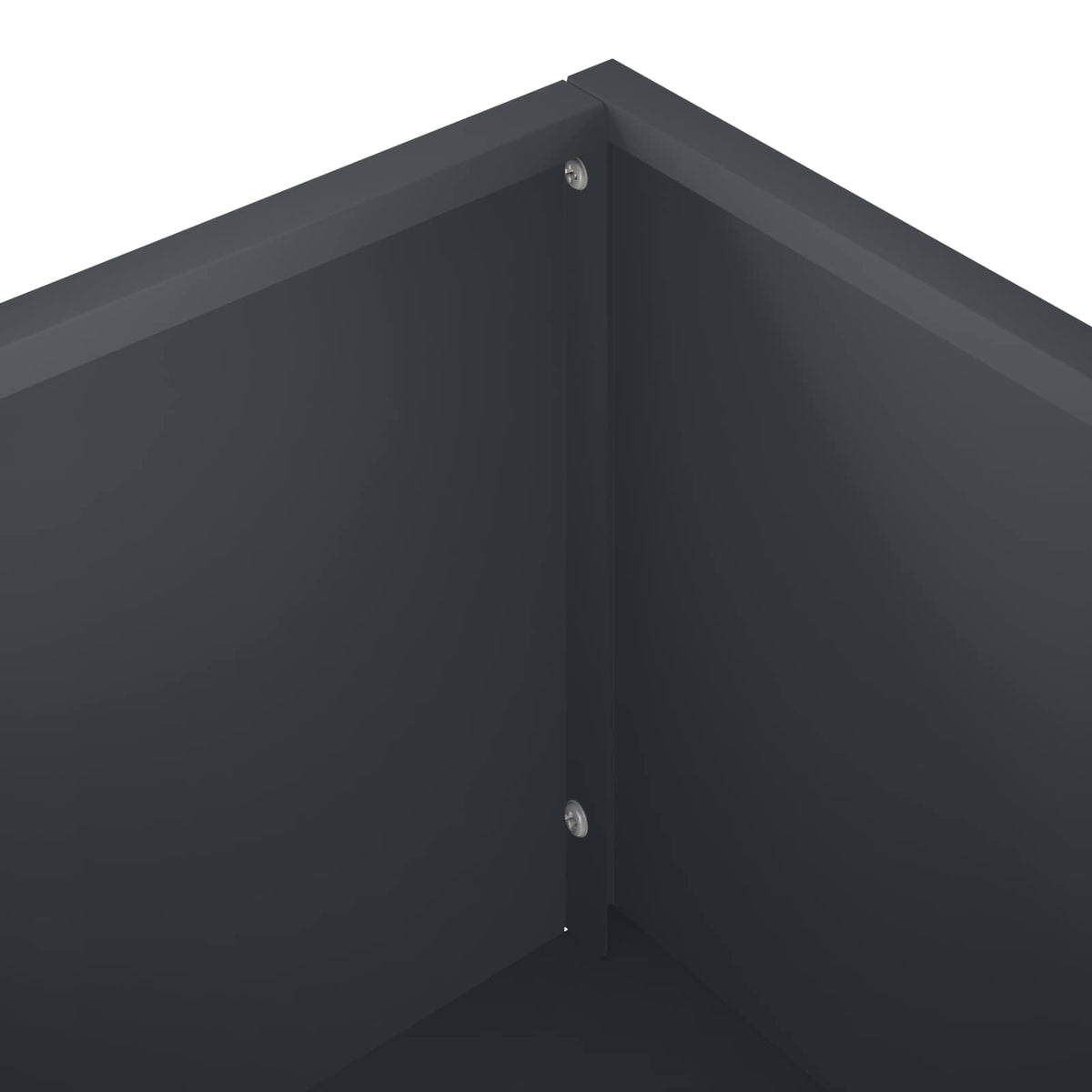 Vrtna saksija Antracit 100 x 30 x 49 cm Čelična vrata