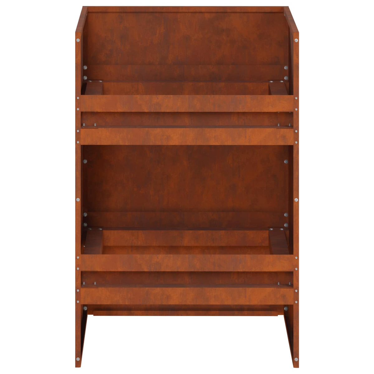 Vrtna saksija Rđa 40 x 40 x 60 cm Otporni čelik
