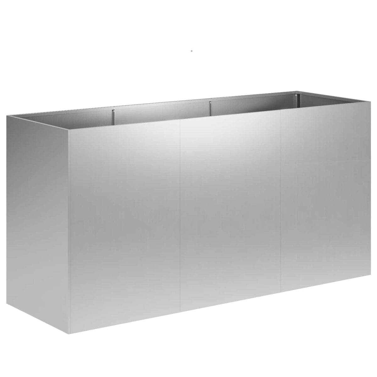 Vrtna saksija Srebrna 120 x 40 x 60 cm Pocinčani čelik