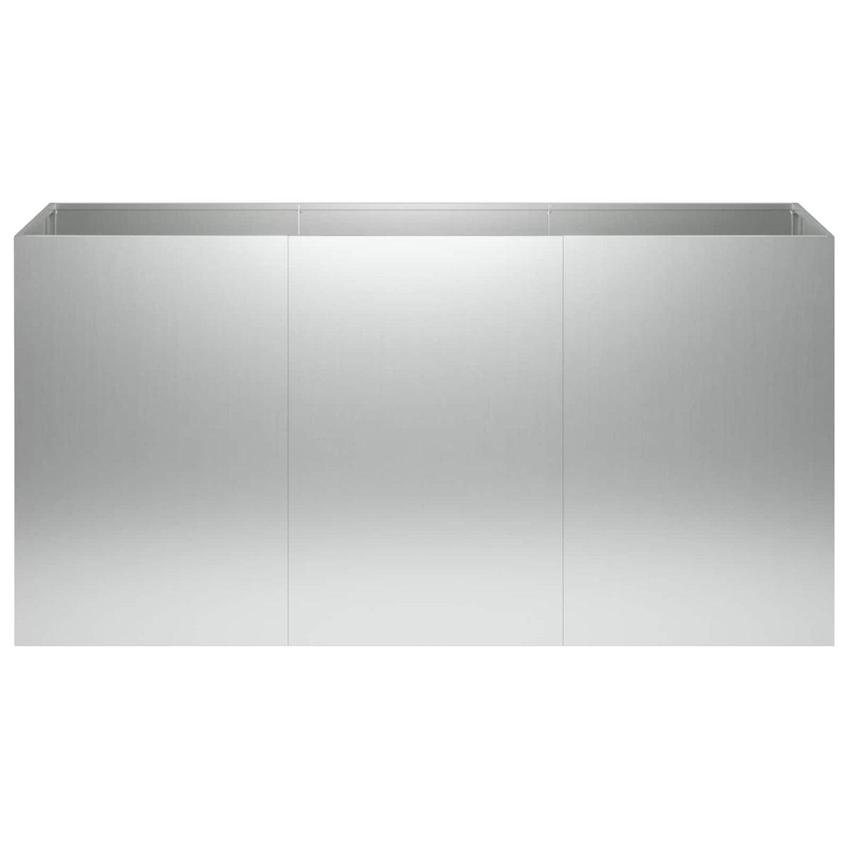 Vrtna saksija Srebrna 120 x 40 x 60 cm Pocinčani čelik